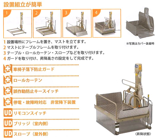 UDシリーズ UD-320C・S （直進乗りこみ） - 階段昇降機のことなら東山 